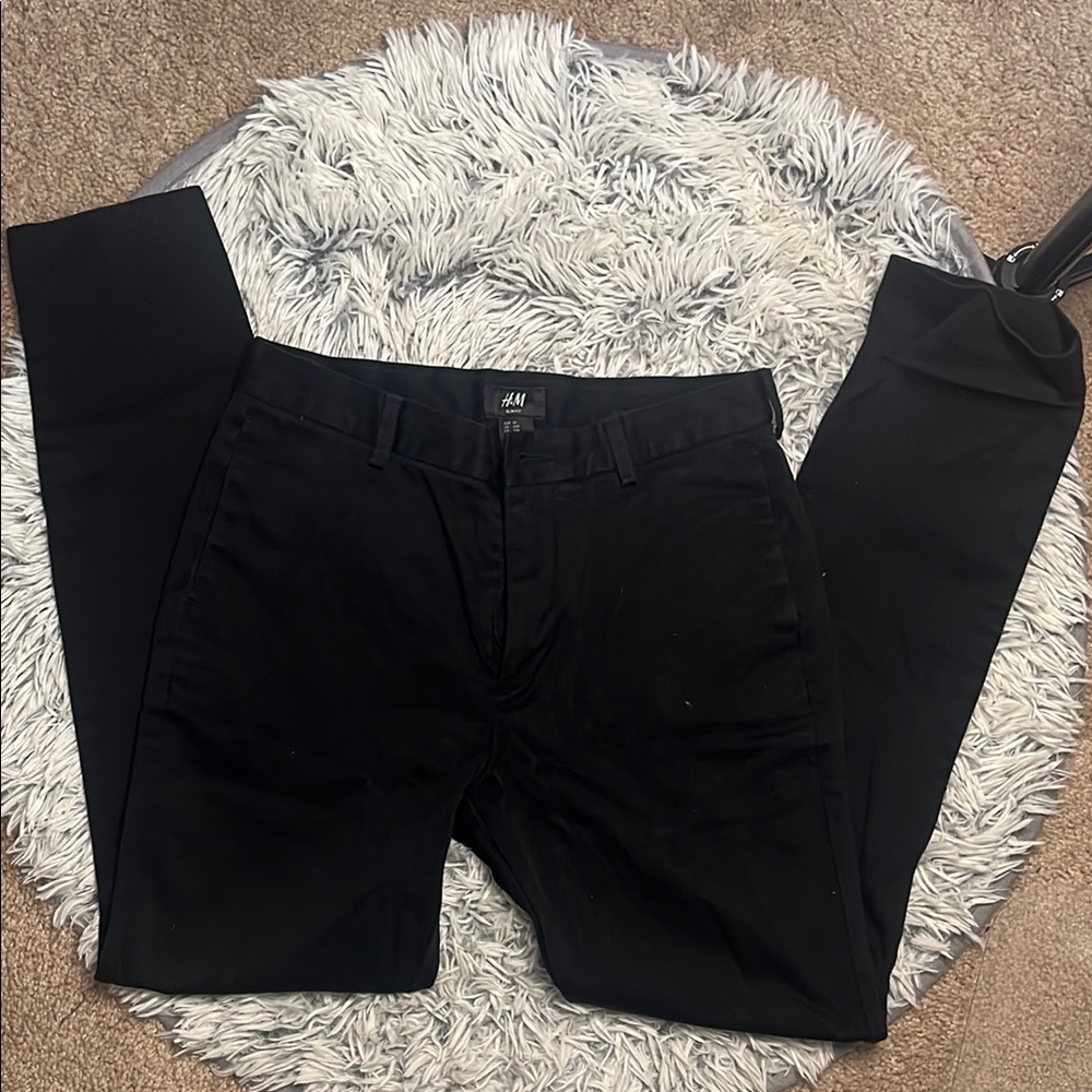 H&M Slimfit Men's Black Pants